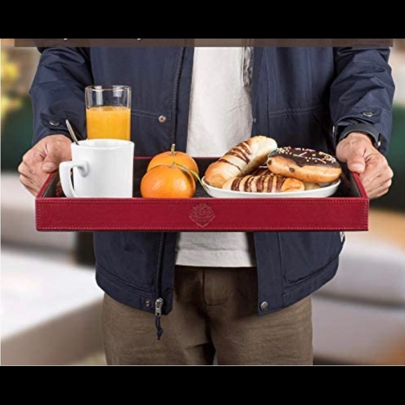 Serving/decorative tray with handles - Picture 2 of 16